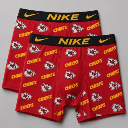 Kansas City Chiefs | Premium NFL Football Fan Team Men'S Boxers TD