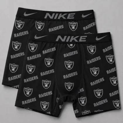Las Vegas Raiders | Premium NFL Football Fan Team Men'S Boxers TD