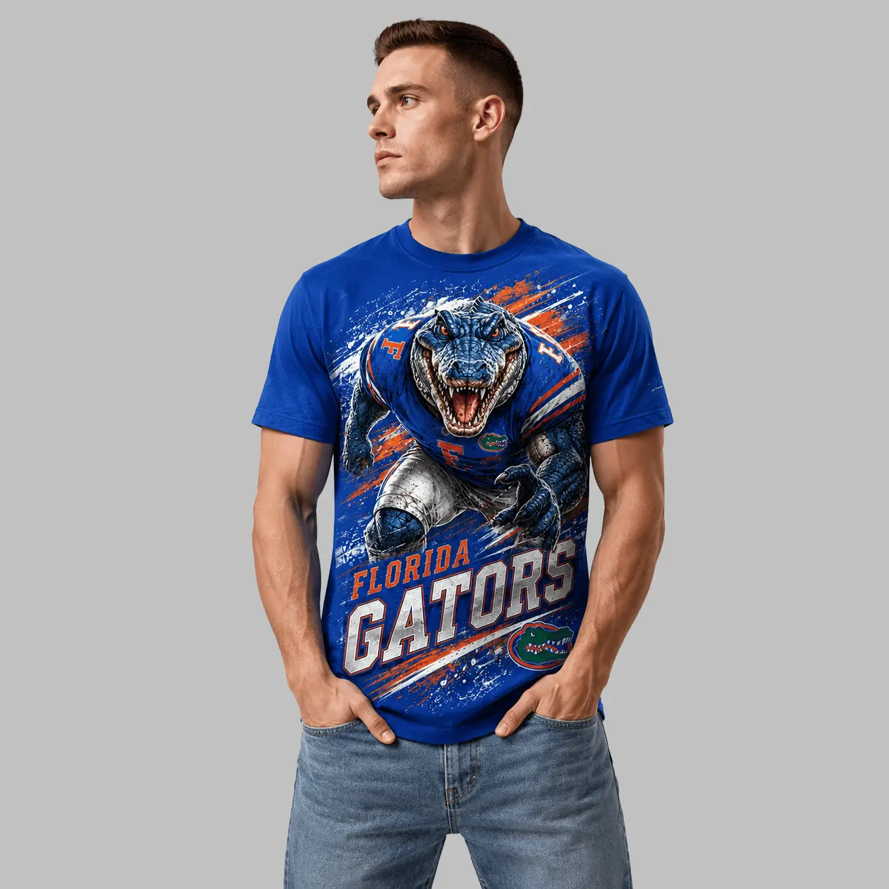 Florida Gators | Premium NCAA Fierce Mascot Team Pride T-Shirt TD - Image 3