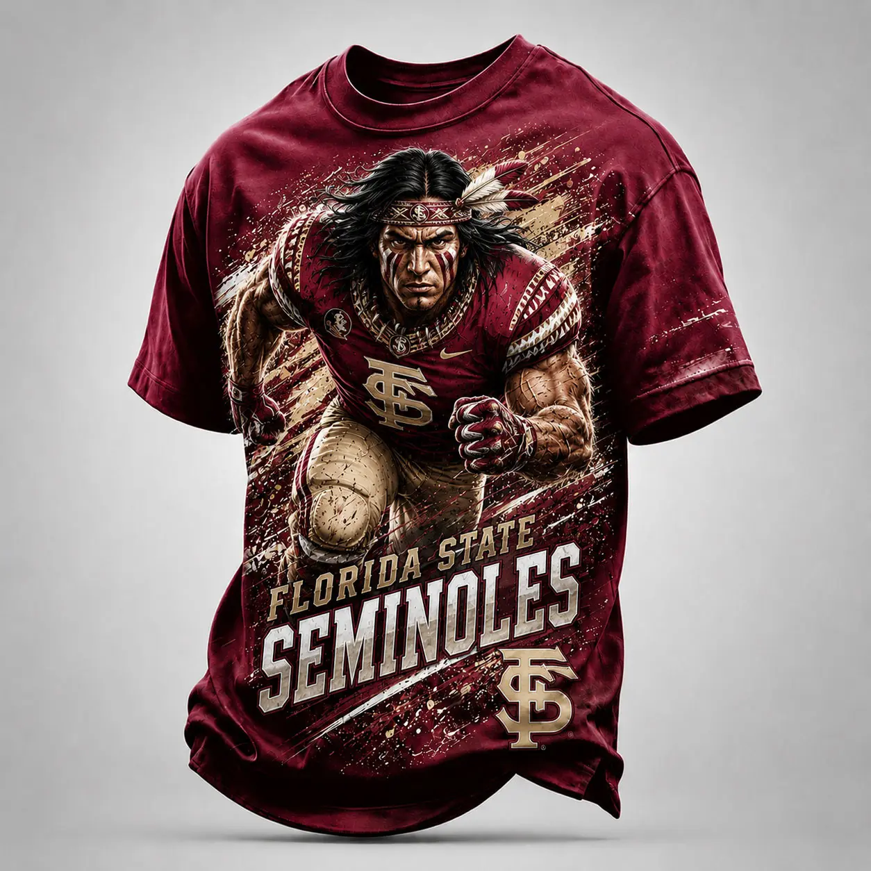 Florida State Seminoles | Premium NCAA Fierce Mascot Team Pride T-Shirt TD