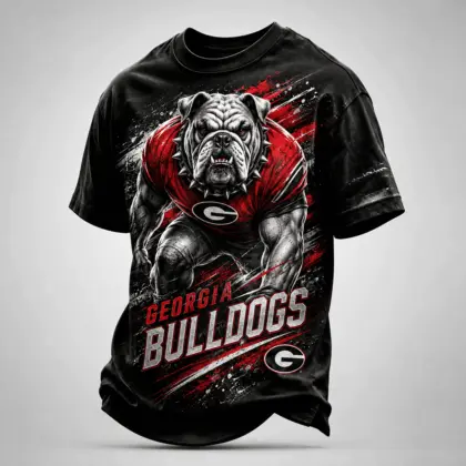 Georgia Bulldogs | Premium NCAA Fierce Mascot Team Pride T-Shirt TD