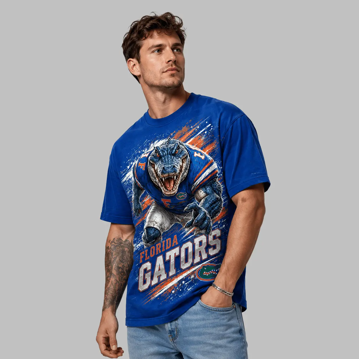 Florida Gators | Premium NCAA Fierce Mascot Team Pride T-Shirt TD - Image 2