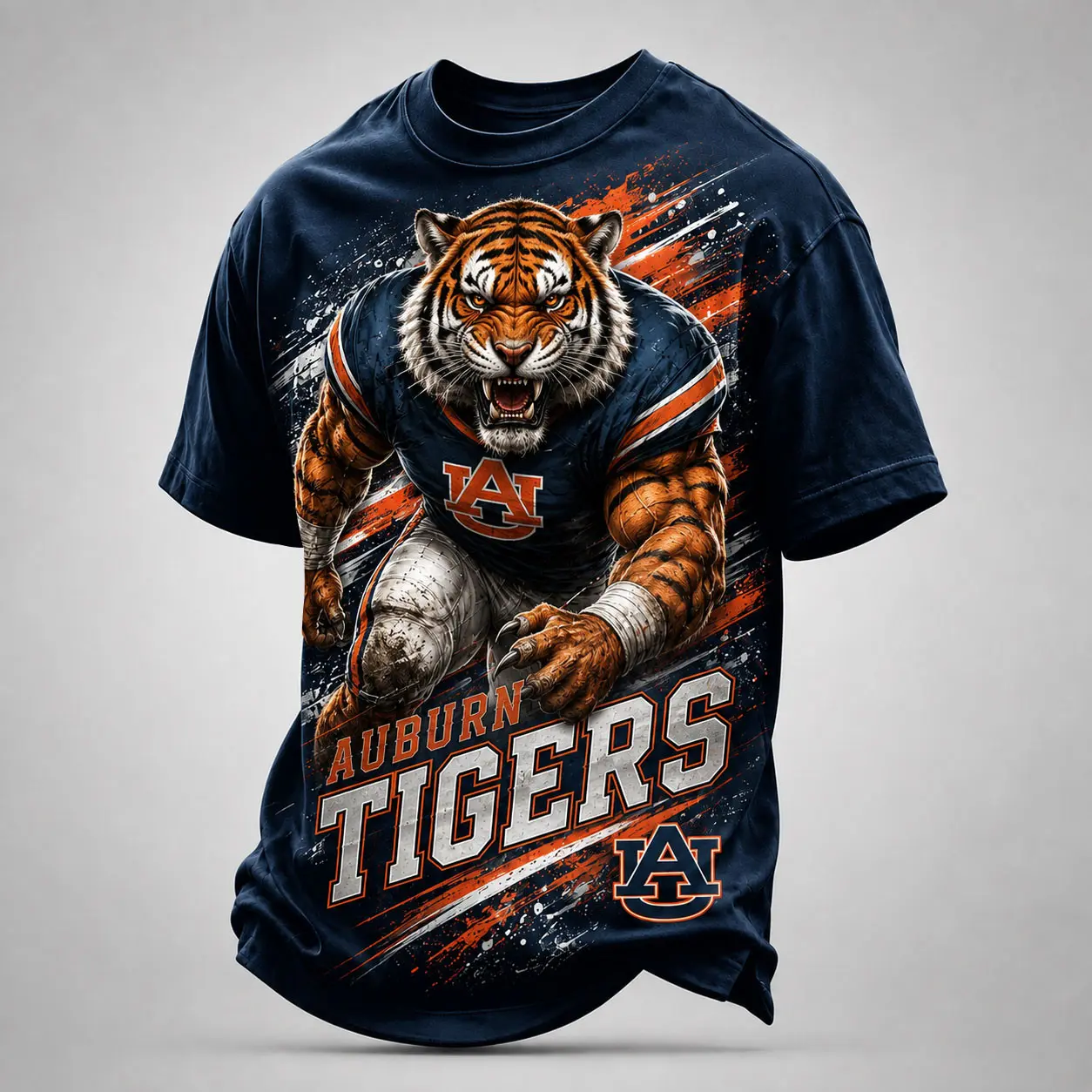Auburn Tigers | Premium NCAA Fierce Mascot Team Pride T-Shirt TD