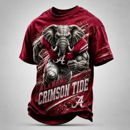 Alabama Crimson Tide | Premium NCAA Fierce Mascot Team Pride T-Shirt TD