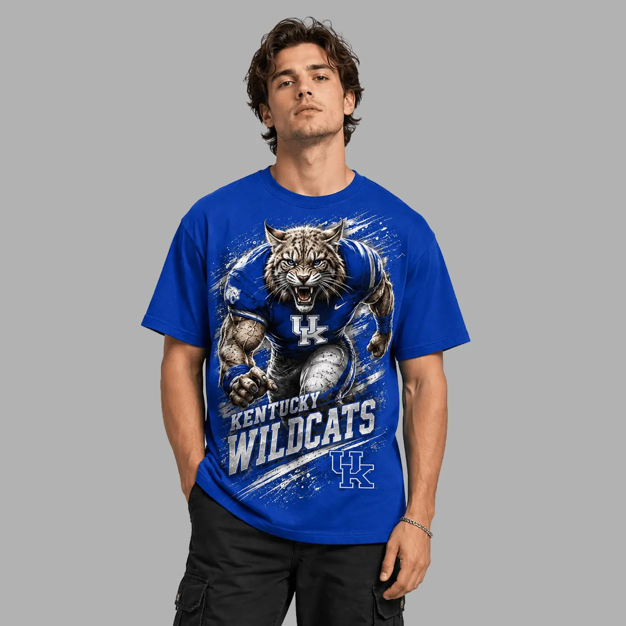 Kentucky Wildcats | Premium NCAA Fierce Mascot Team Pride T-Shirt TD - Image 2