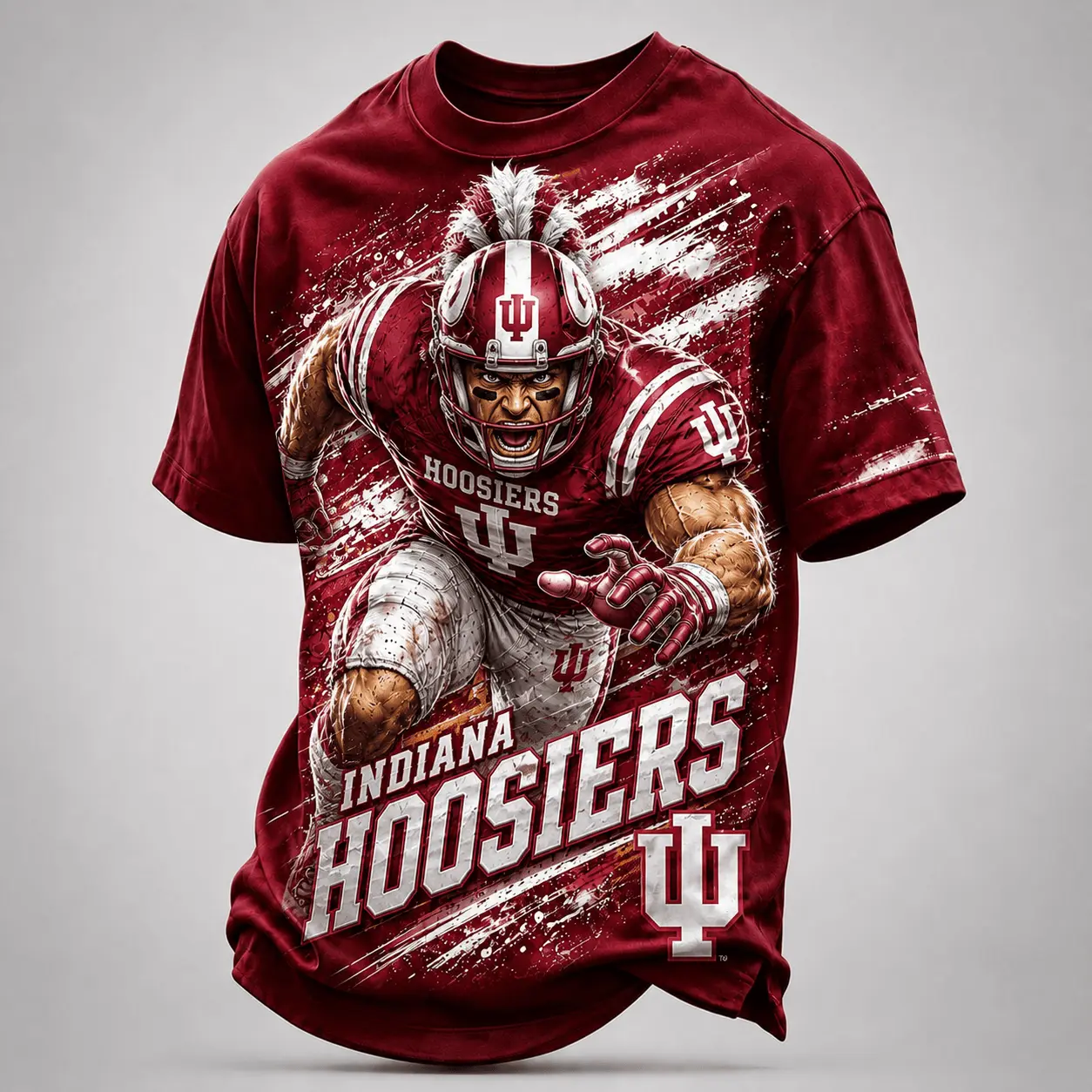 Indiana Hoosiers | Premium NCAA Fierce Mascot Team Pride T-Shirt TD