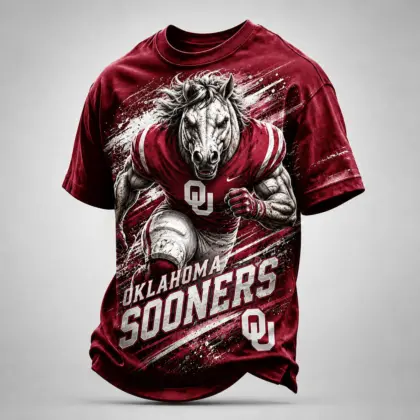 Oklahoma Sooners | Premium NCAA Fierce Mascot Team Pride T-Shirt TD