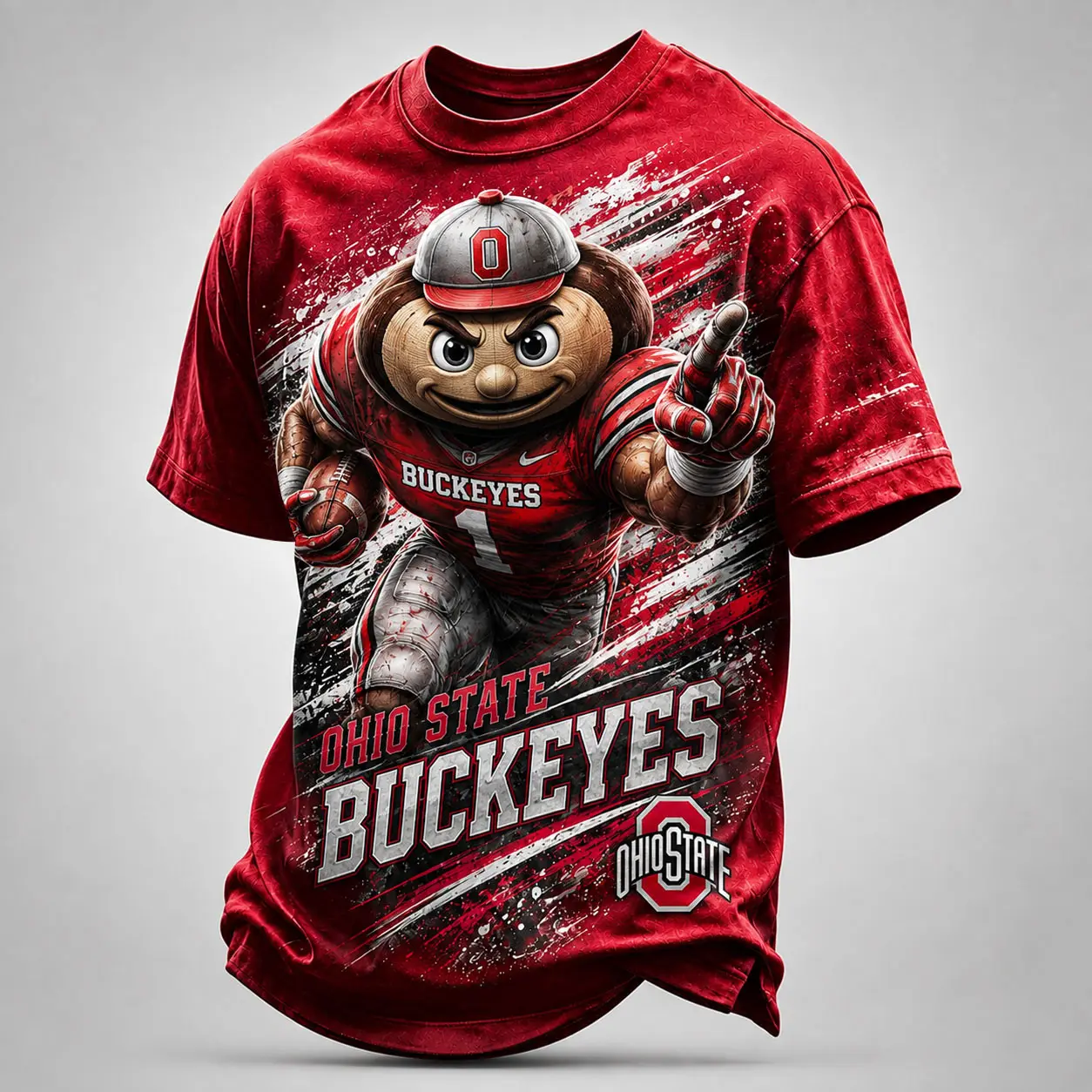 Ohio State Buckeyes | Premium NCAA Fierce Mascot Team Pride T-Shirt TD