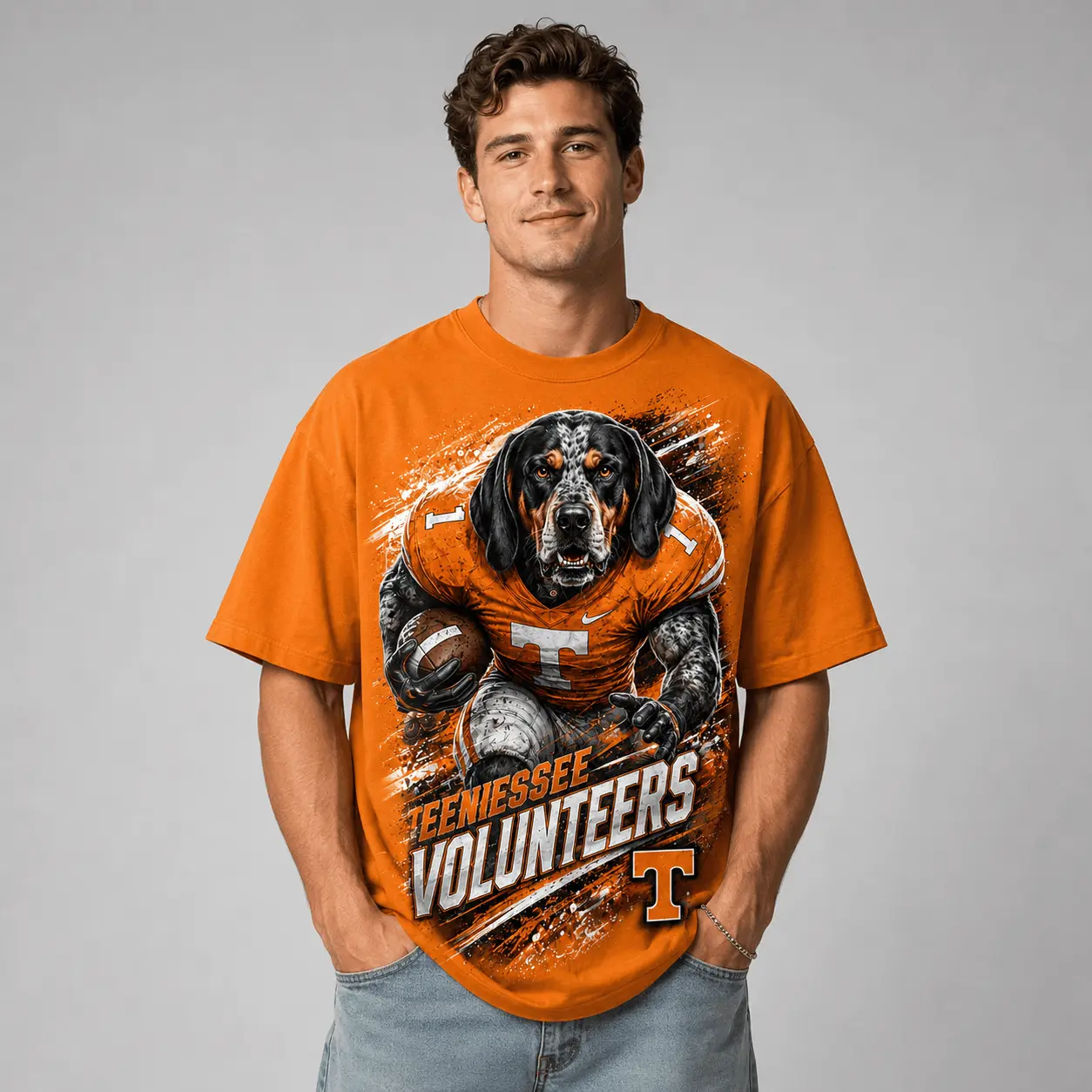 Tennessee Volunteers | Premium NCAA Fierce Mascot Team Pride T-Shirt TD - Image 2