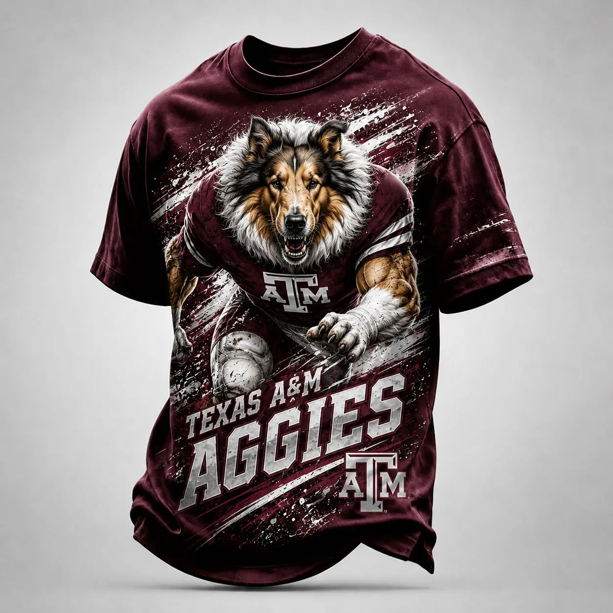 Texas A&M Aggies | Premium NCAA Fierce Mascot Team Pride T-Shirt TD