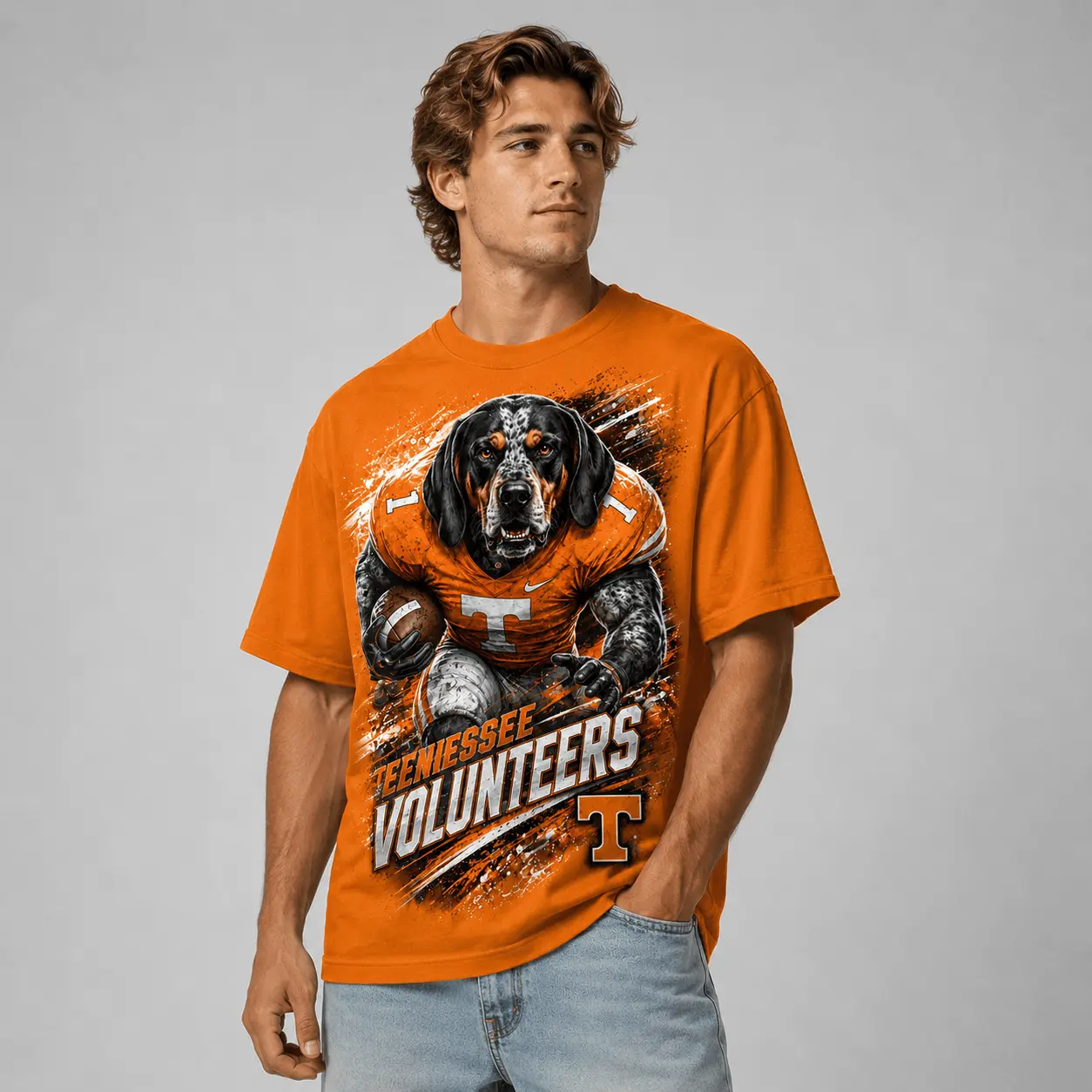 Tennessee Volunteers | Premium NCAA Fierce Mascot Team Pride T-Shirt TD - Image 3