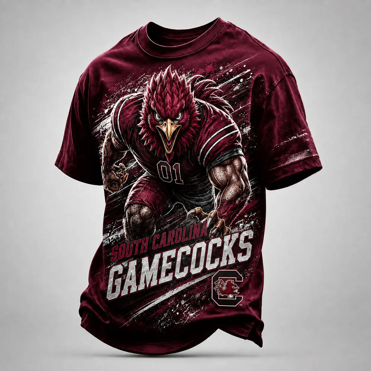 South Carolina Gamecocks | Premium NCAA Fierce Mascot Team Pride T-Shirt TD