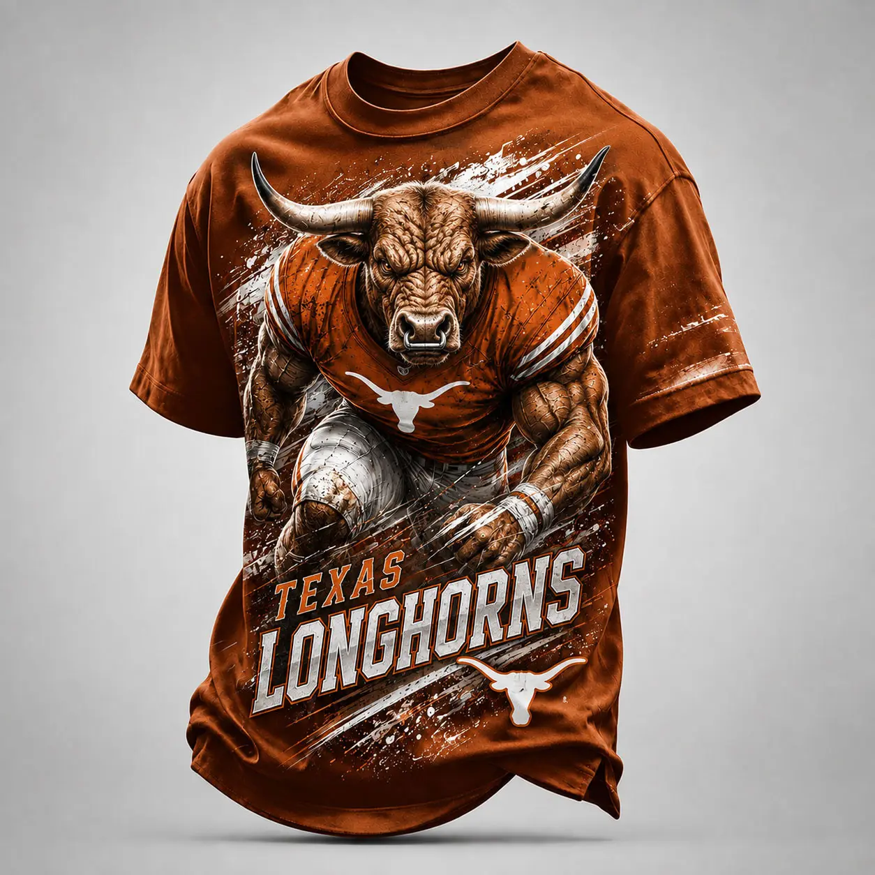 Texas Longhorns | Premium NCAA Fierce Mascot Team Pride T-Shirt TD