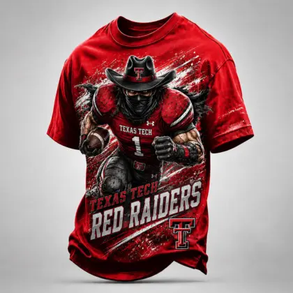 Texas Tech Red Raiders | Premium NCAA Fierce Mascot Team Pride T-Shirt TD
