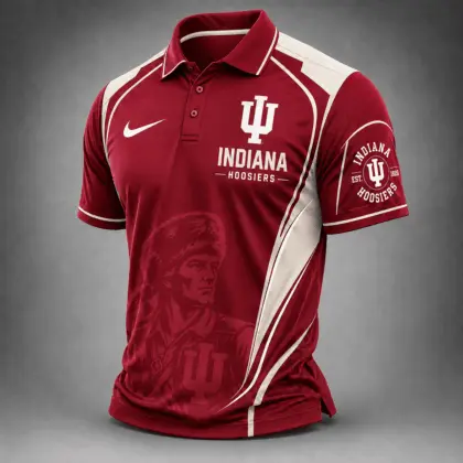 Indiana Hoosiers | Premium NCAA Strong Team Pride Sport Polo TD