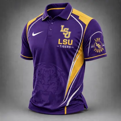 LSU Tigers | Premium NCAA Strong Team Pride Sport Polo TD