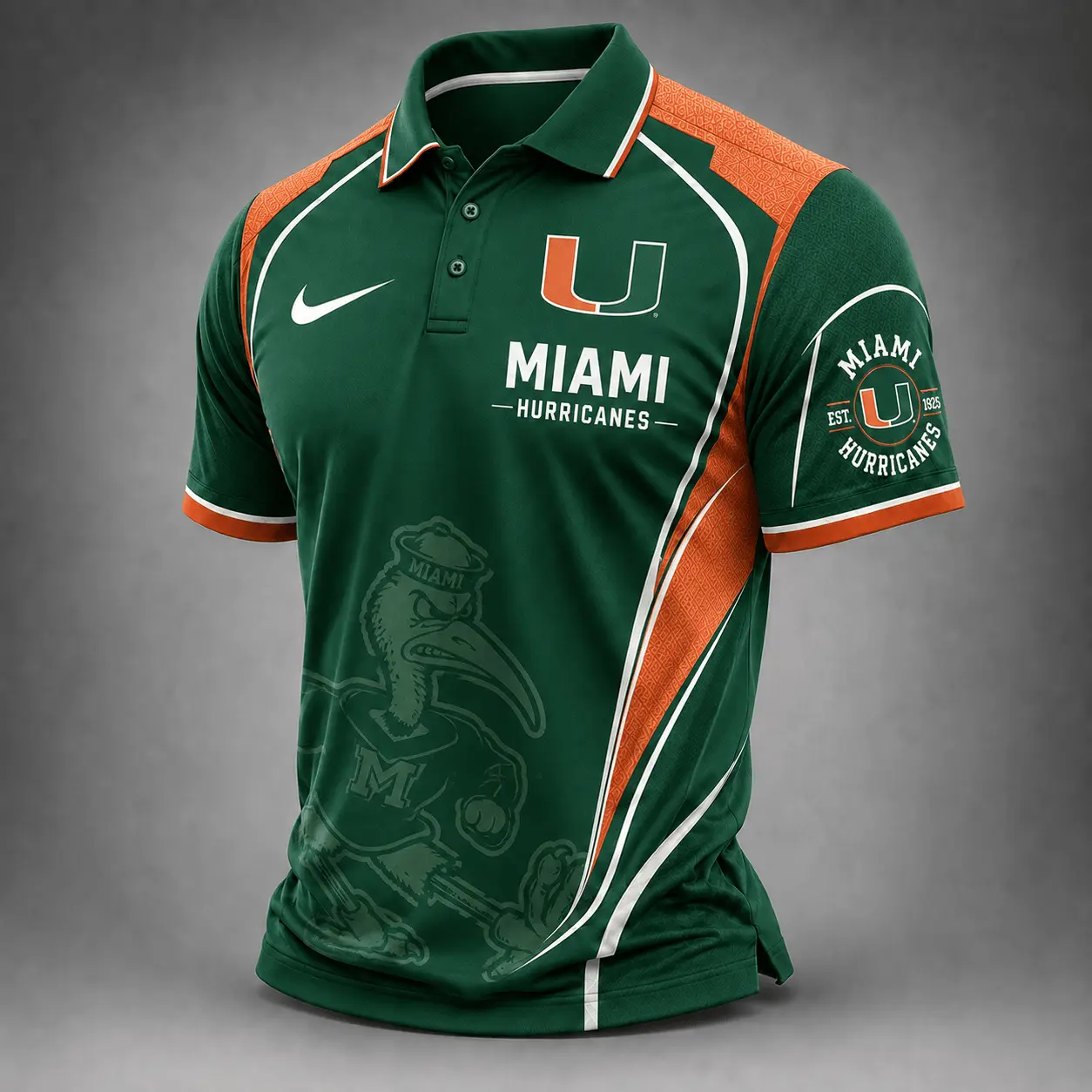 Miami Hurricanes | Premium NCAA Strong Team Pride Sport Polo TD