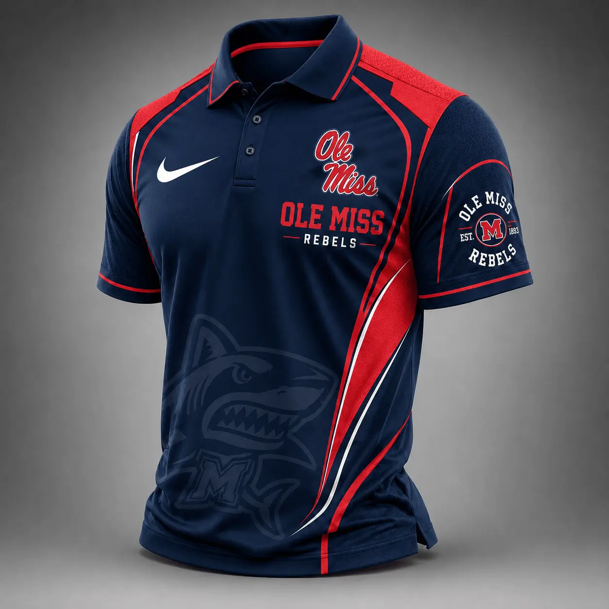 Ole Miss Rebels | Premium NCAA Strong Team Pride Sport Polo TD