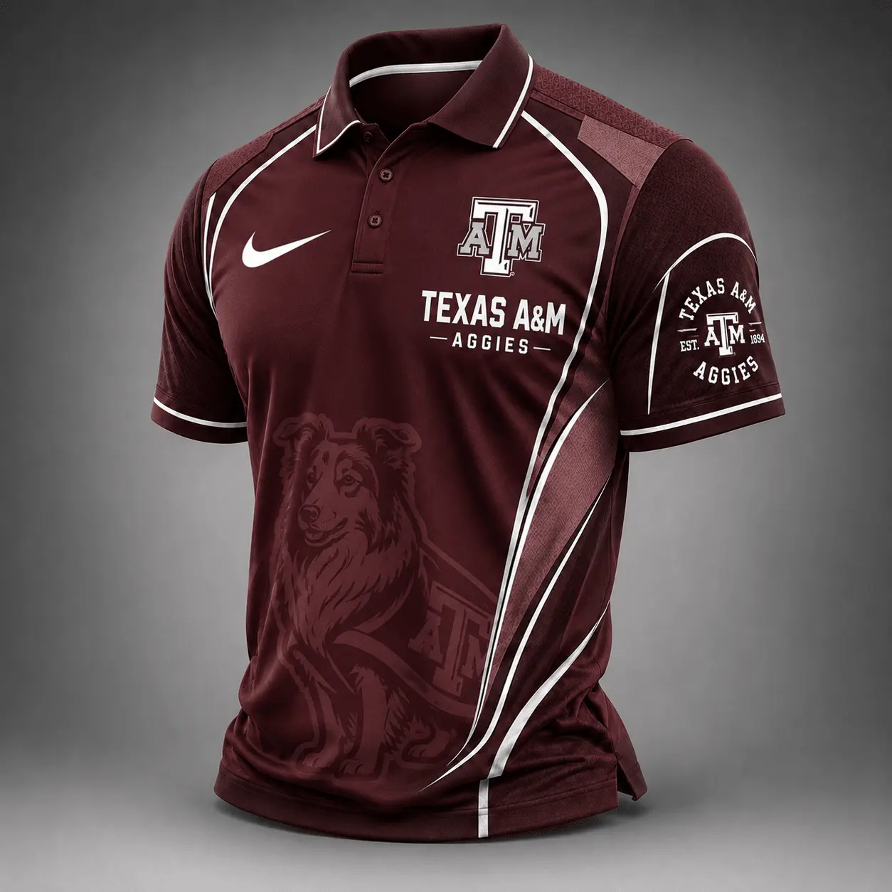 Texas A&M Aggies | Premium NCAA Strong Team Pride Sport Polo TD