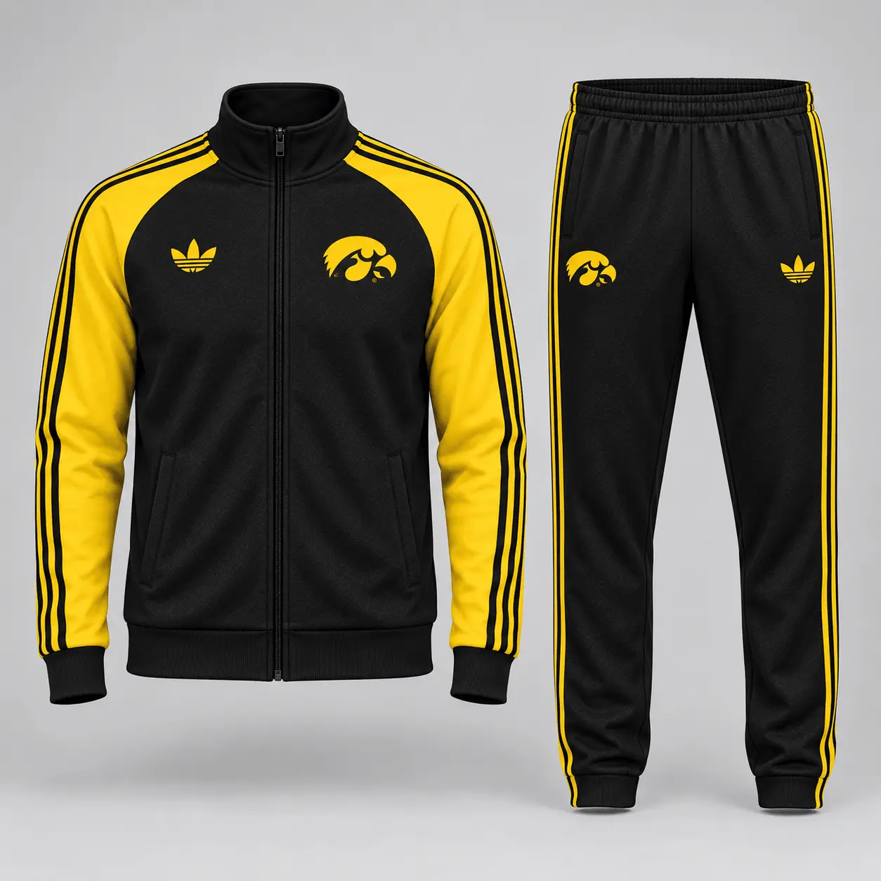 Iowa Hawkeyes | Premium NCAA Game Day Jacket & Jogger Set NY - Image 2