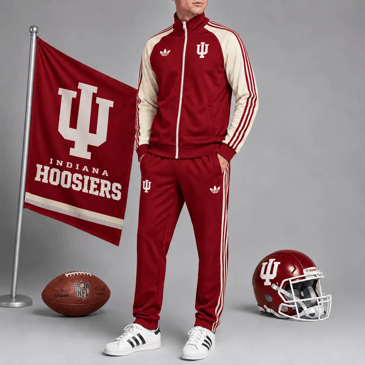 Indiana Hoosiers | Premium NCAA Game Day Jacket & Jogger Set NY