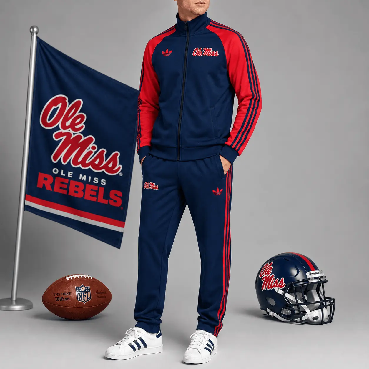Ole Miss Rebels | Premium NCAA Game Day Jacket & Jogger Set NY