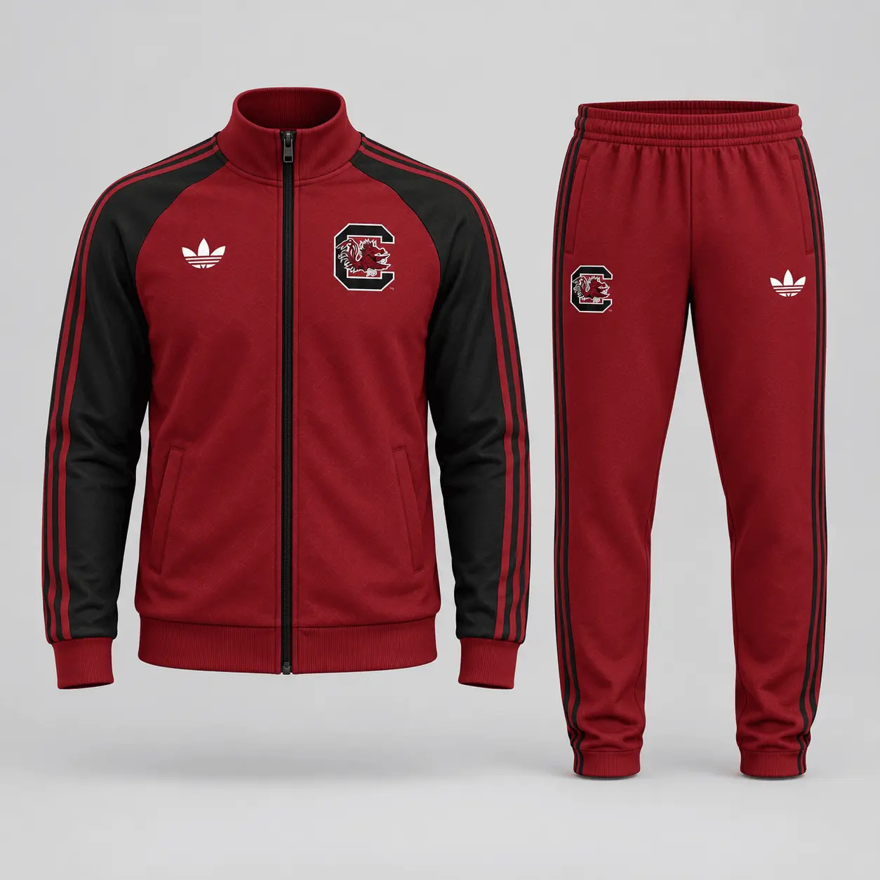 South Carolina Gamecocks | Premium NCAA Game Day Jacket & Jogger Set NY - Image 2