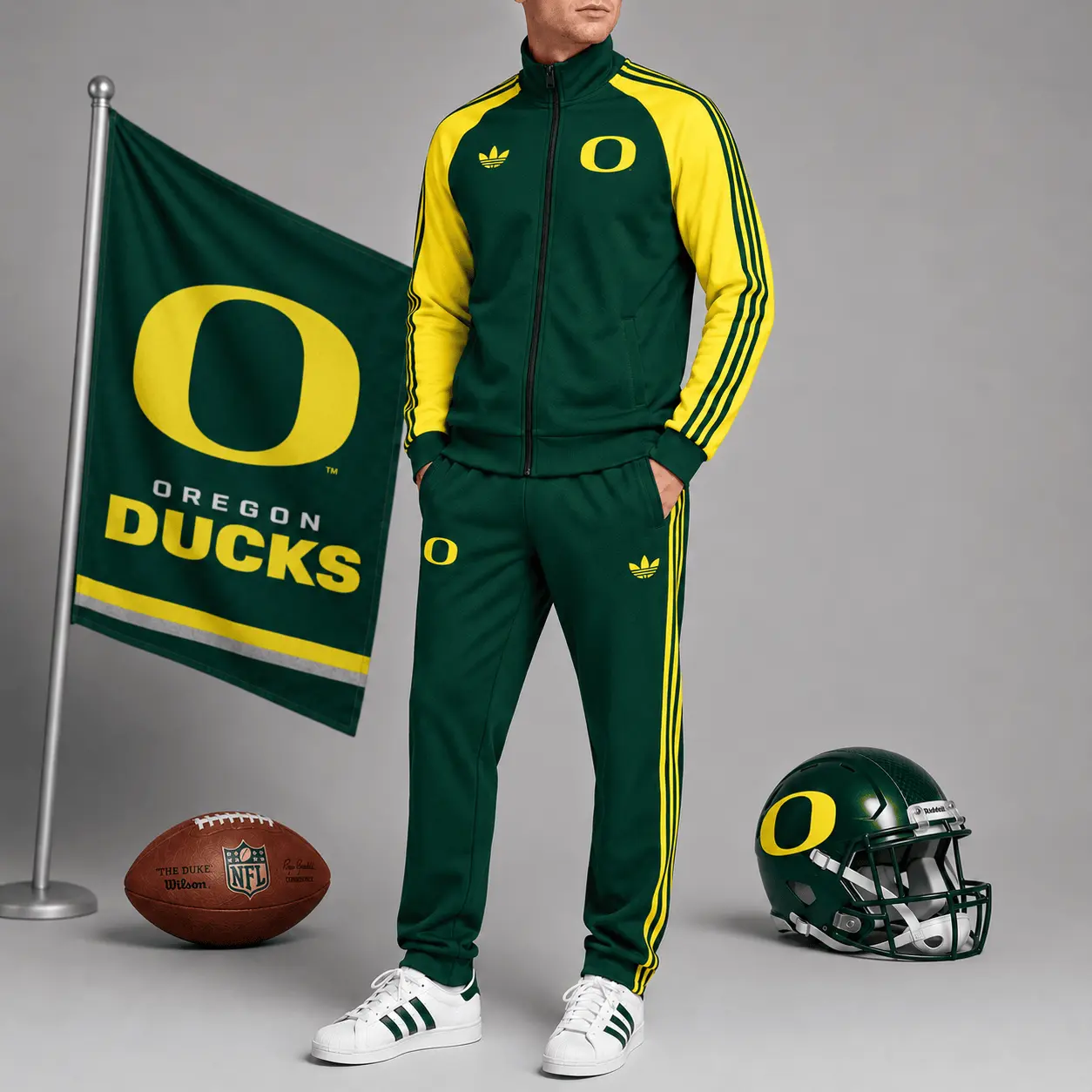 Oregon Ducks | Premium NCAA Game Day Jacket & Jogger Set NY
