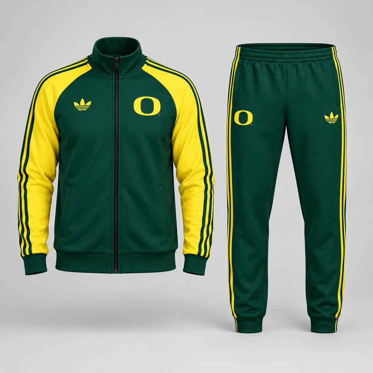 Oregon Ducks | Premium NCAA Game Day Jacket & Jogger Set NY - Image 2