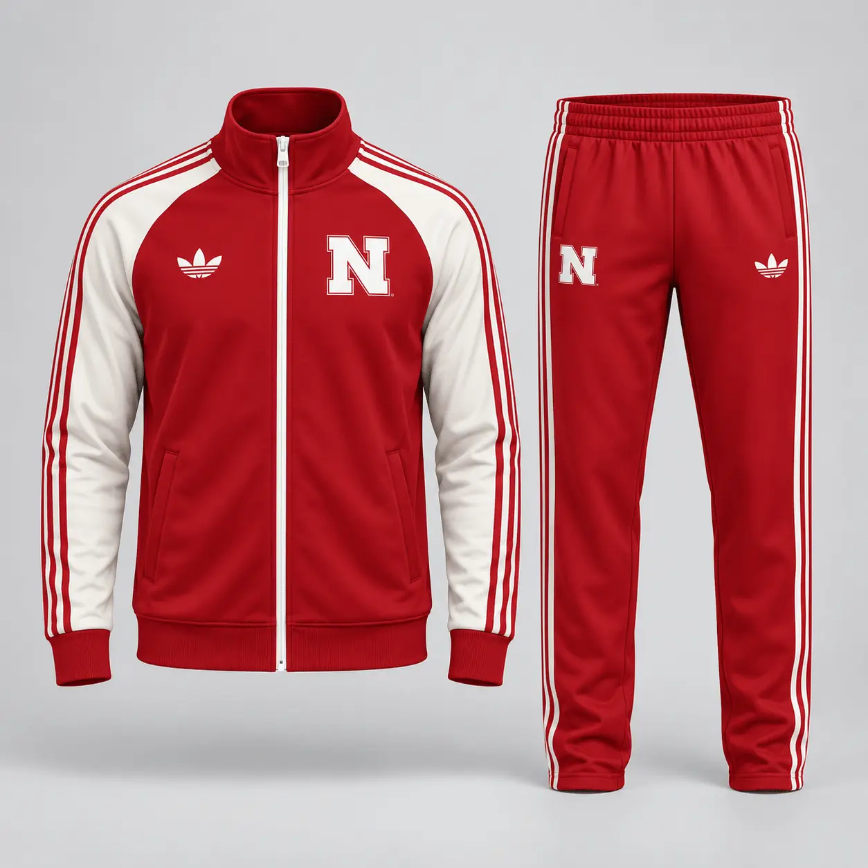 Nebraska Cornhuskers | Premium NCAA Game Day Jacket & Jogger Set NY - Image 2