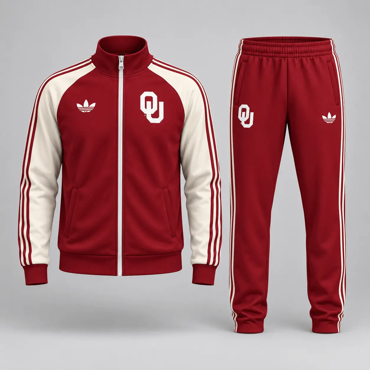 Oklahoma Sooners | Premium NCAA Game Day Jacket & Jogger Set NY - Image 2