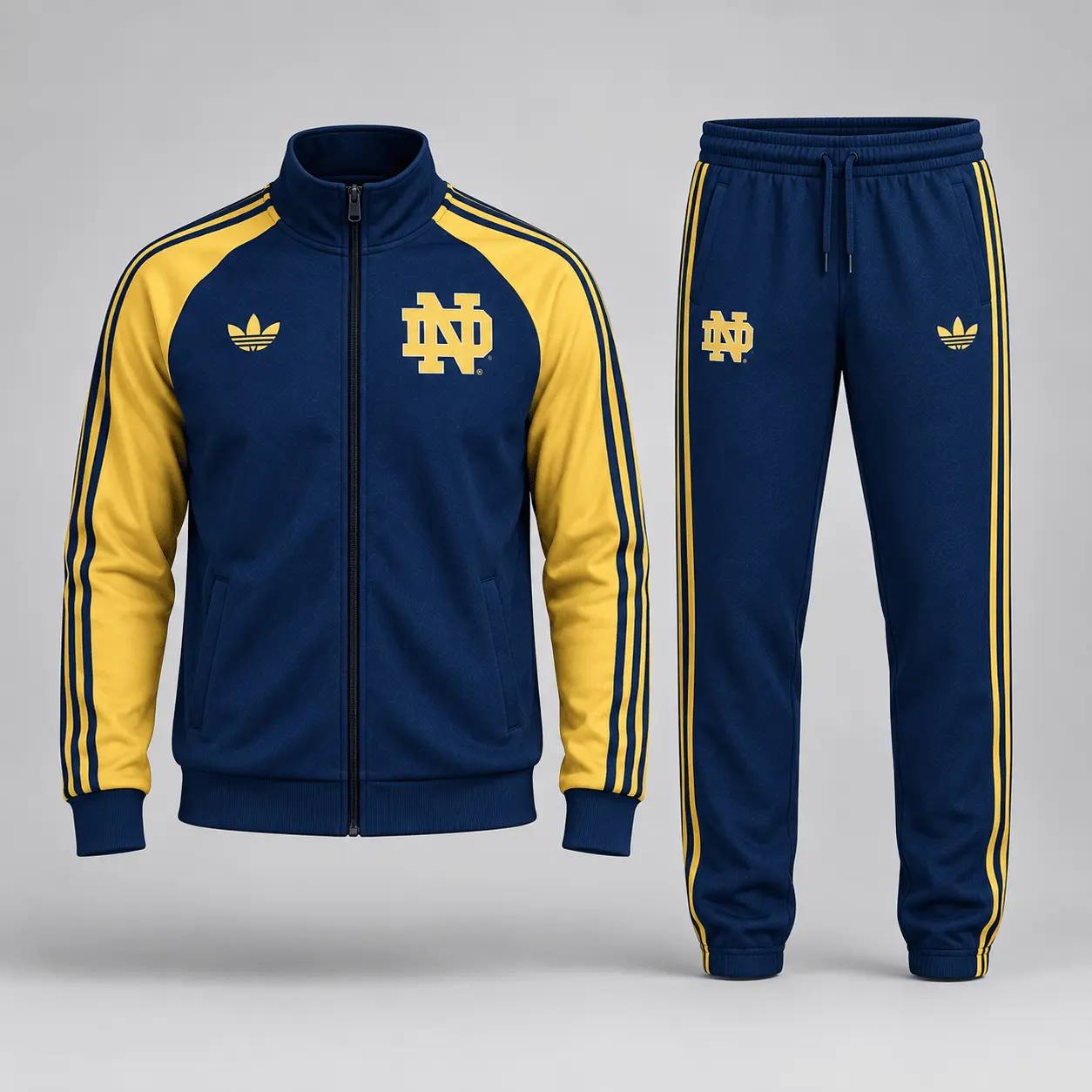 Notre Dame Fighting Irish | Premium NCAA Game Day Jacket & Jogger Set NY - Image 2