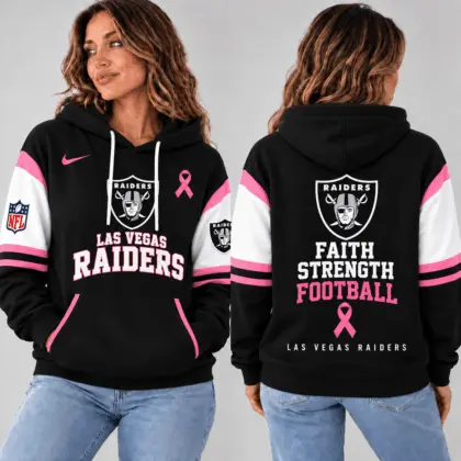 Las Vegas Raiders | Premium NFL Breast Cancer Awareness Hoodie NTT