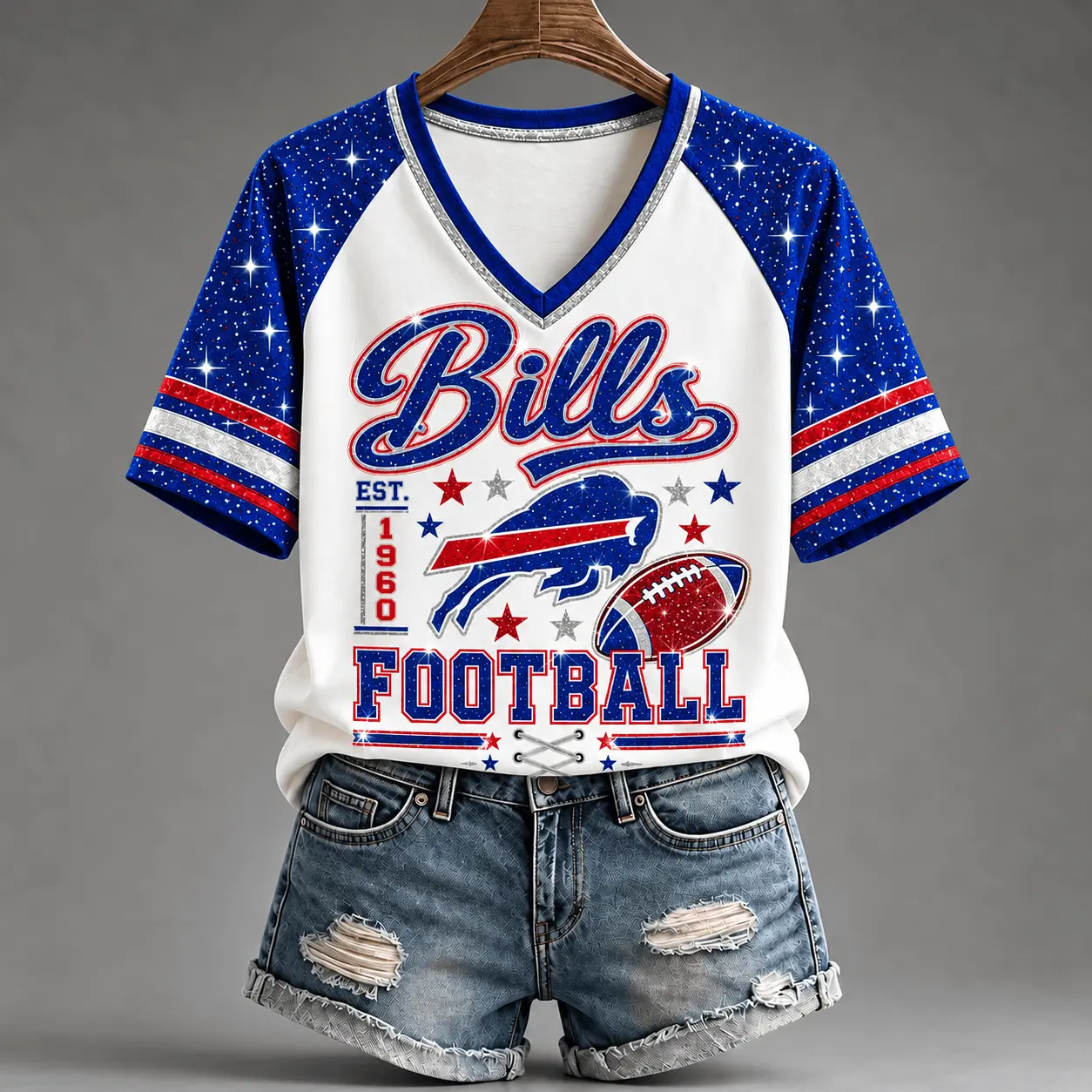 Buffalo Bills | Premium NFL Starry Spirit V-neck NY