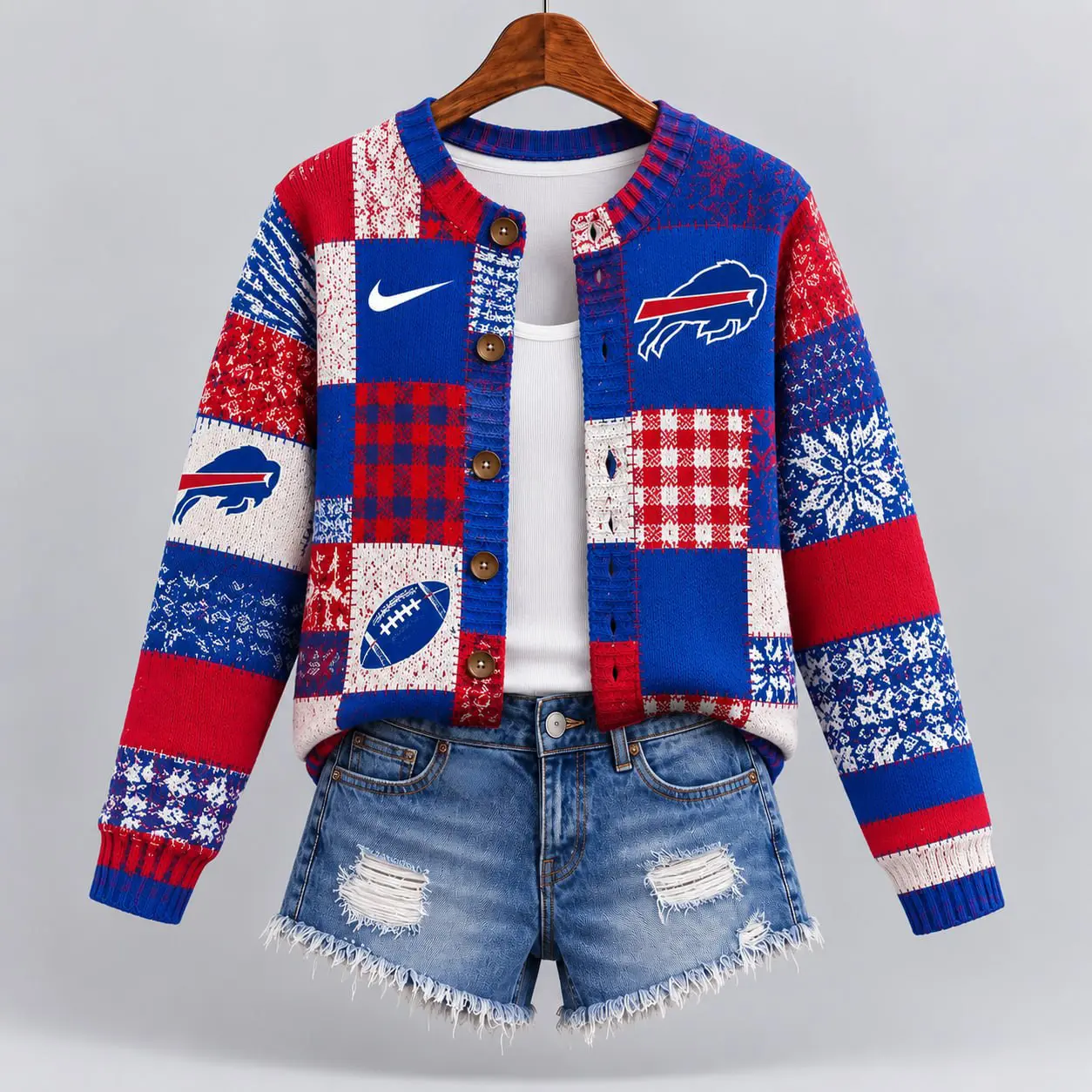 Buffalo Bills | Premium NFL Game Day Knit Cardigan NY - Image 2