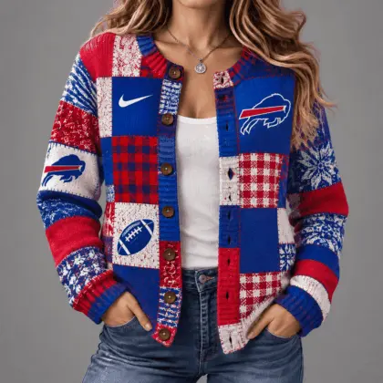 Buffalo Bills | Premium NFL Game Day Knit Cardigan NY