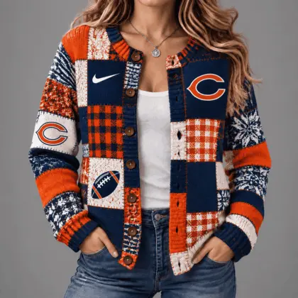Chicago Bears | Premium NFL Game Day Knit Cardigan NY