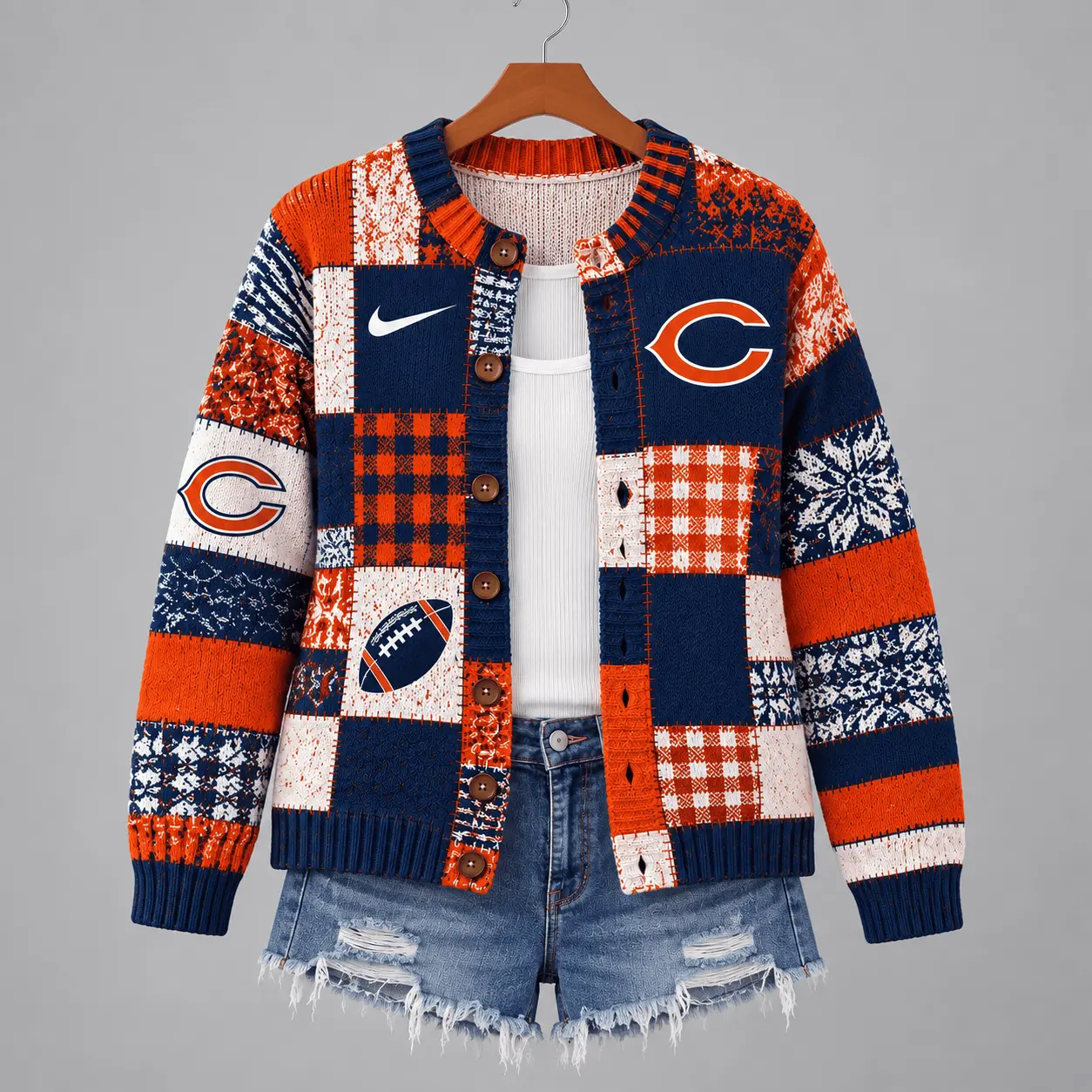 Chicago Bears | Premium NFL Game Day Knit Cardigan NY - Image 2