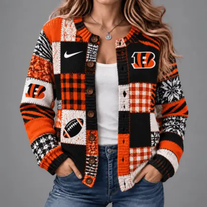 Cincinnati Bengals | Premium NFL Game Day Knit Cardigan NY