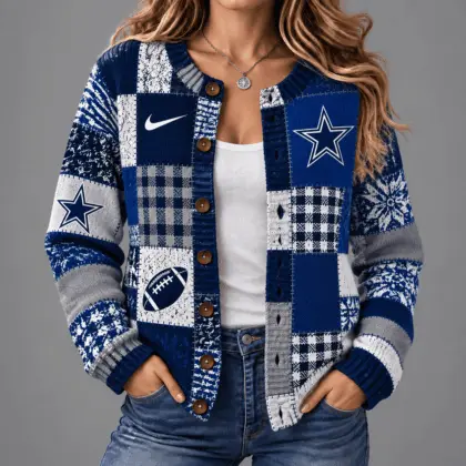 Dallas Cowboys | Premium NFL Game Day Knit Cardigan NY