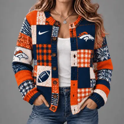 Denver Broncos | Premium NFL Game Day Knit Cardigan NY