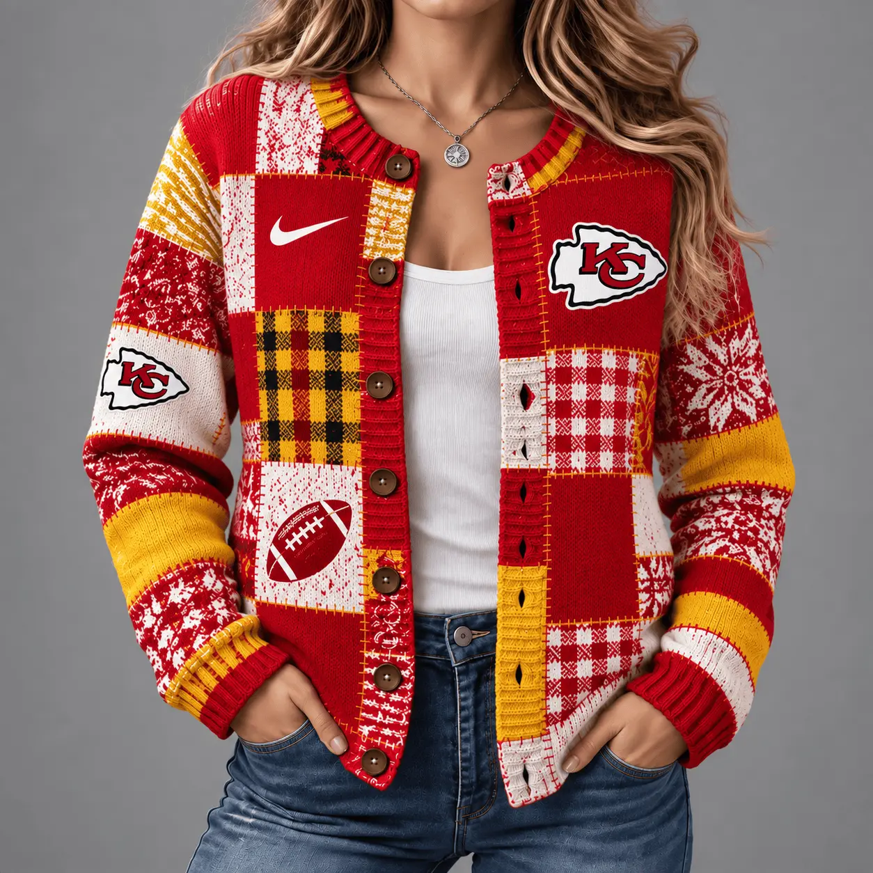 Kansas City Chiefs | Premium NFL Game Day Knit Cardigan NY