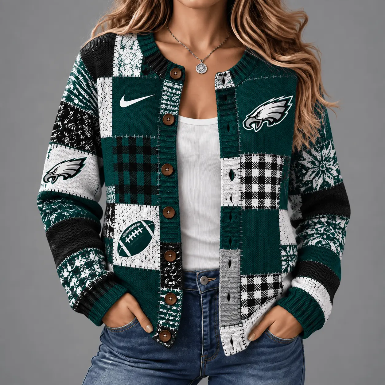 Philadelphia Eagles | Premium NFL Game Day Knit Cardigan NY
