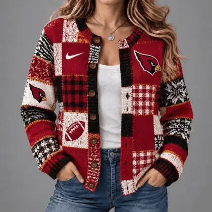 Arizona Cardinals | Premium NFL Game Day Knit Cardigan NY