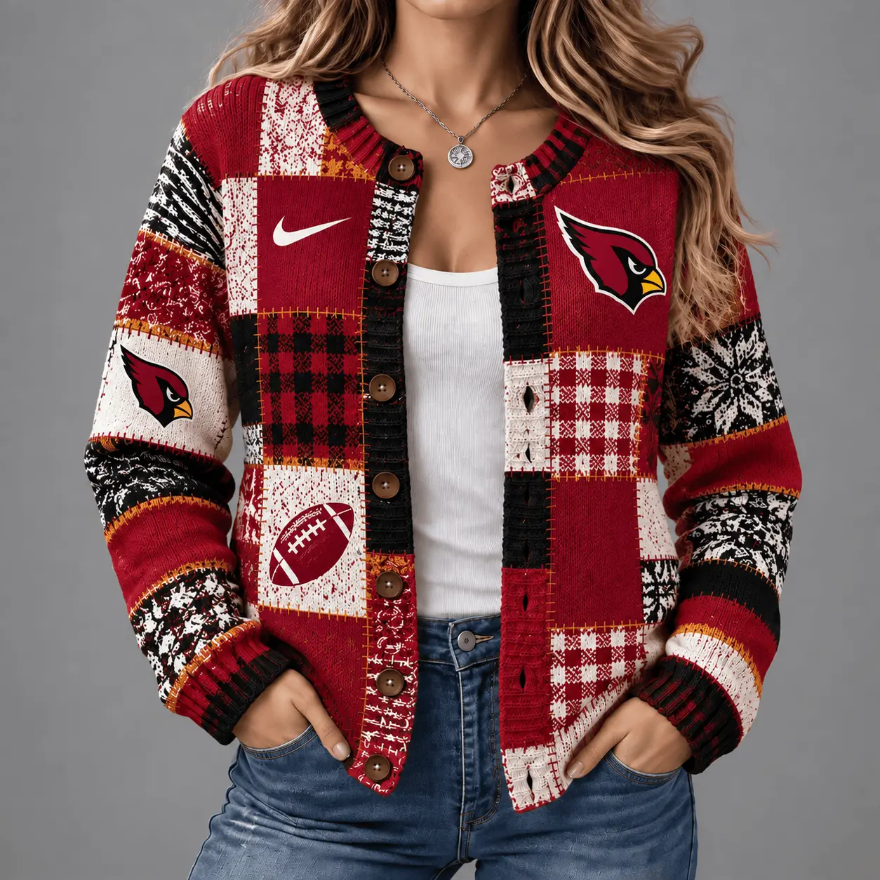 Arizona Cardinals | Premium NFL Game Day Knit Cardigan NY