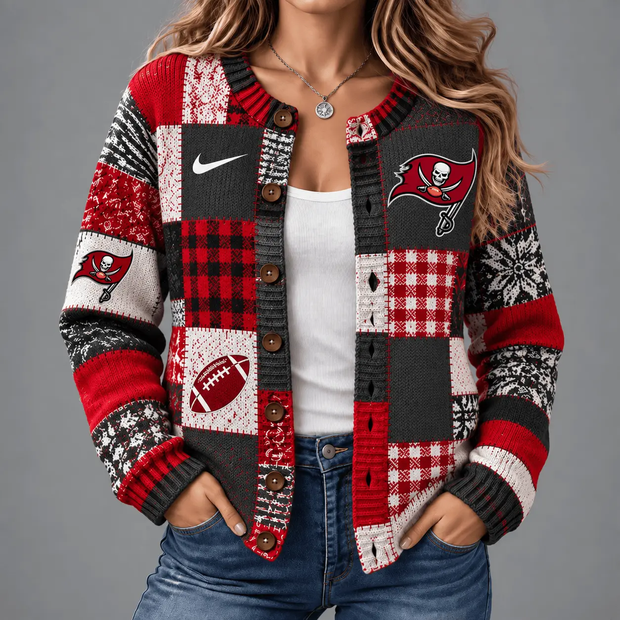 Tampa Bay Buccaneers | Premium NFL Game Day Knit Cardigan NY