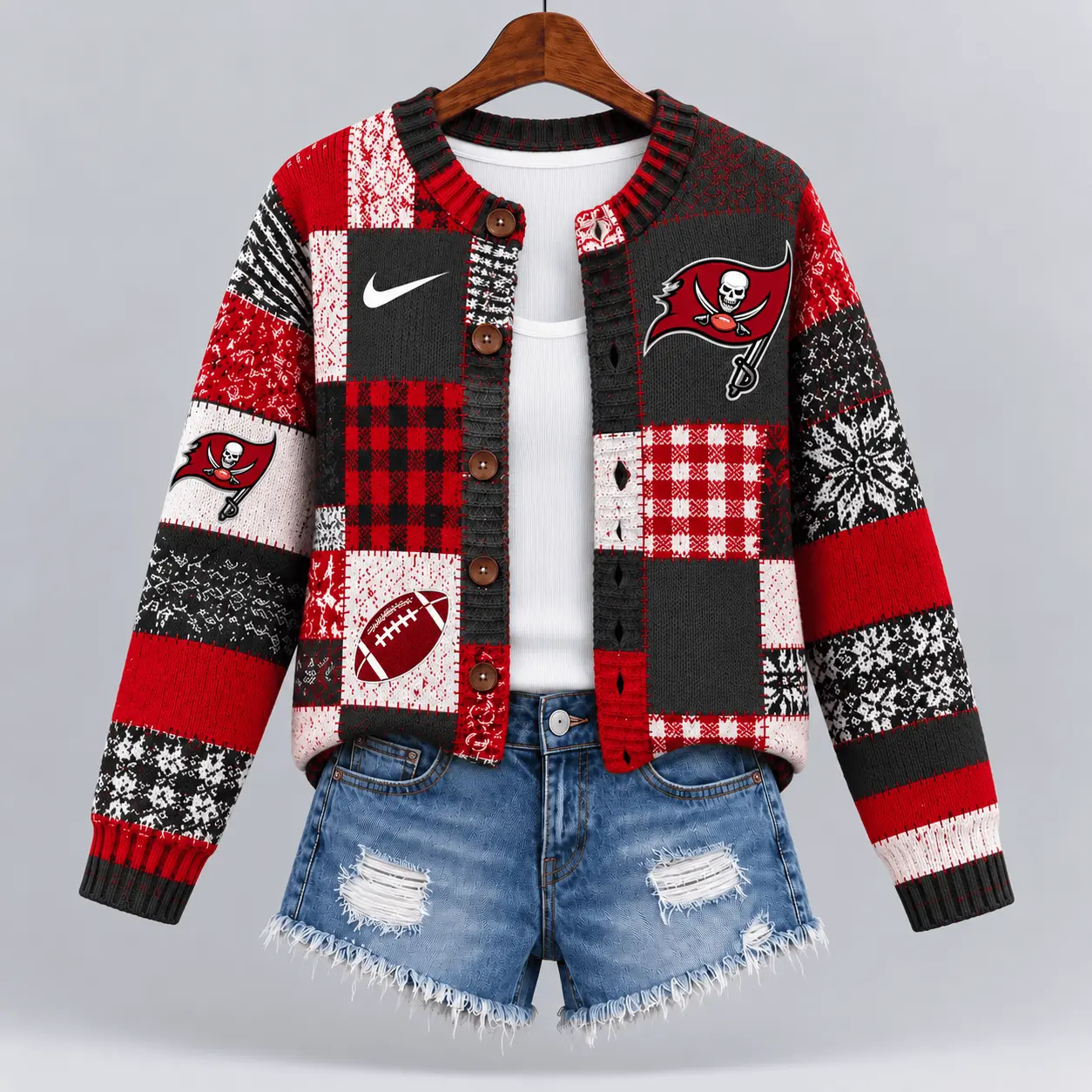 Tampa Bay Buccaneers | Premium NFL Game Day Knit Cardigan NY - Image 2