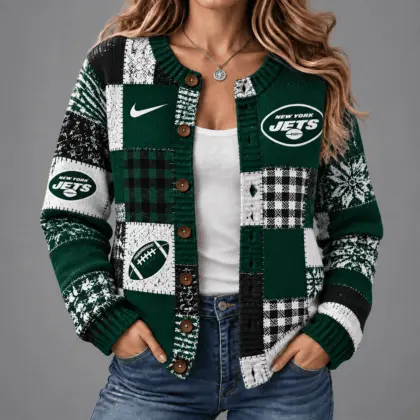 New York Jets | Premium NFL Game Day Knit Cardigan NY