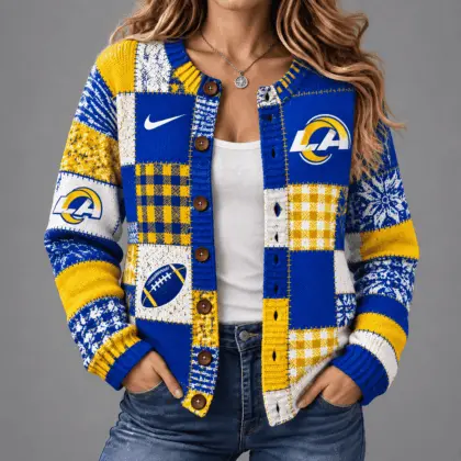 Los Angeles Rams | Premium NFL Game Day Knit Cardigan NY