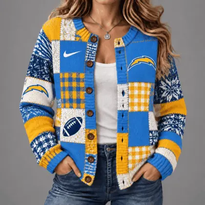 Los Angeles Chargers | Premium NFL Game Day Knit Cardigan NY